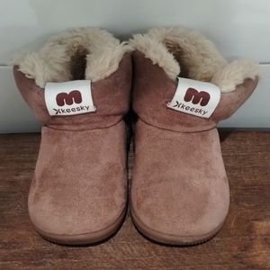 Keesky Brown Suede Booties Gender Neutral Sz 2